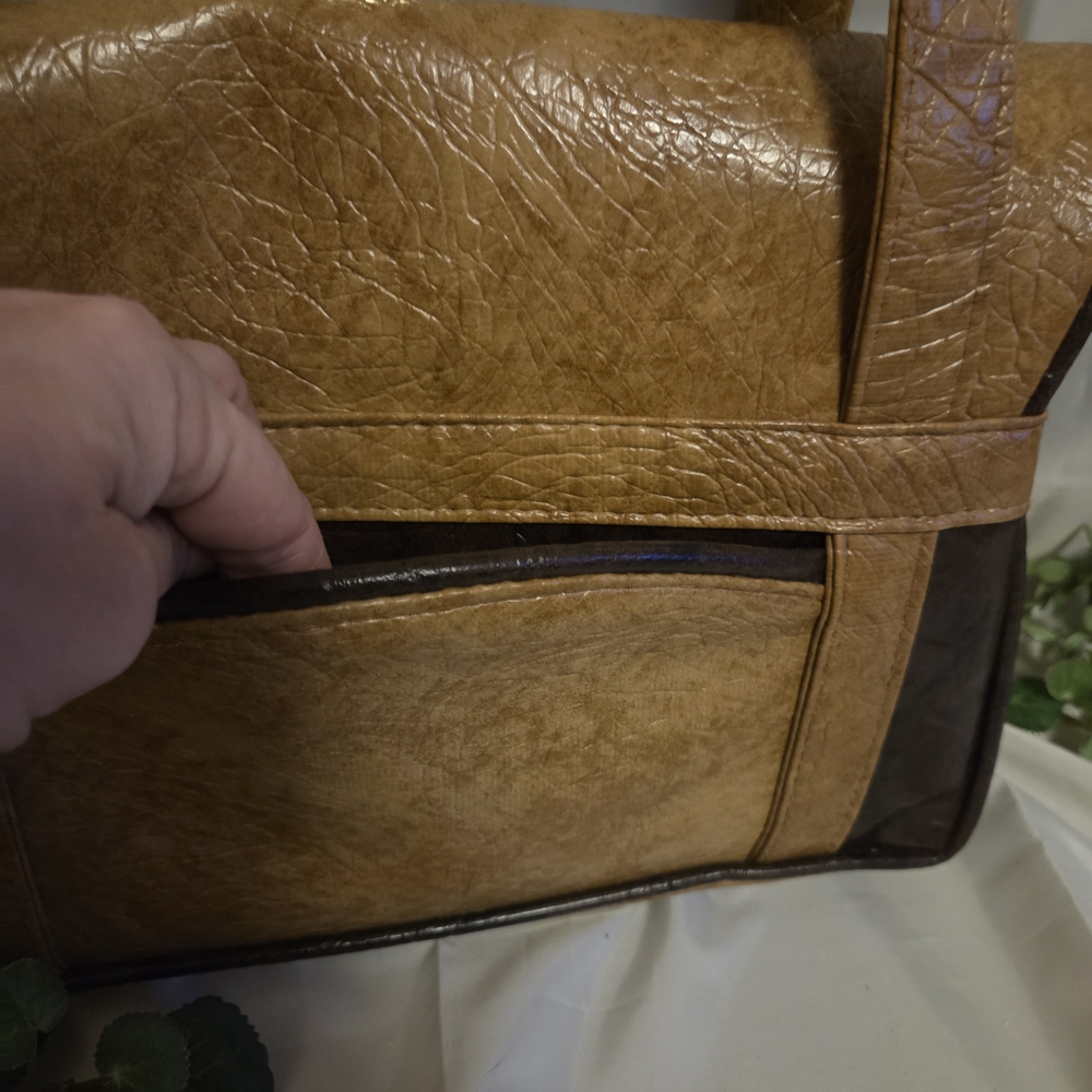 Langston’s House of Purses RARE Vintage Handmade Leather Bag Set wWallet & Pouch - Picture 10 of 14